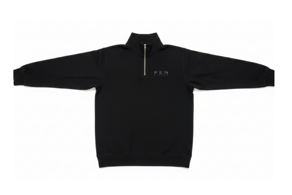 Ken Divine Quarter Zip — Black