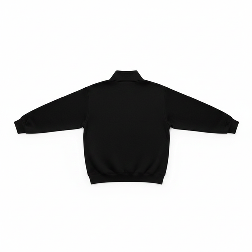 Ken Divine Quarter Zip — Black back view cleaned up