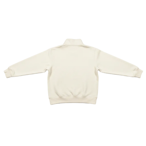 Ken Divine Quarter Zip Cream — back view matching front